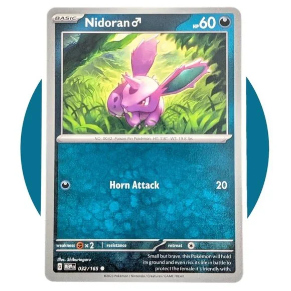 Pokemon | Toys | Scarlet Violet 51 Pokemon Card C16 Nidoran 32165 | Poshmark